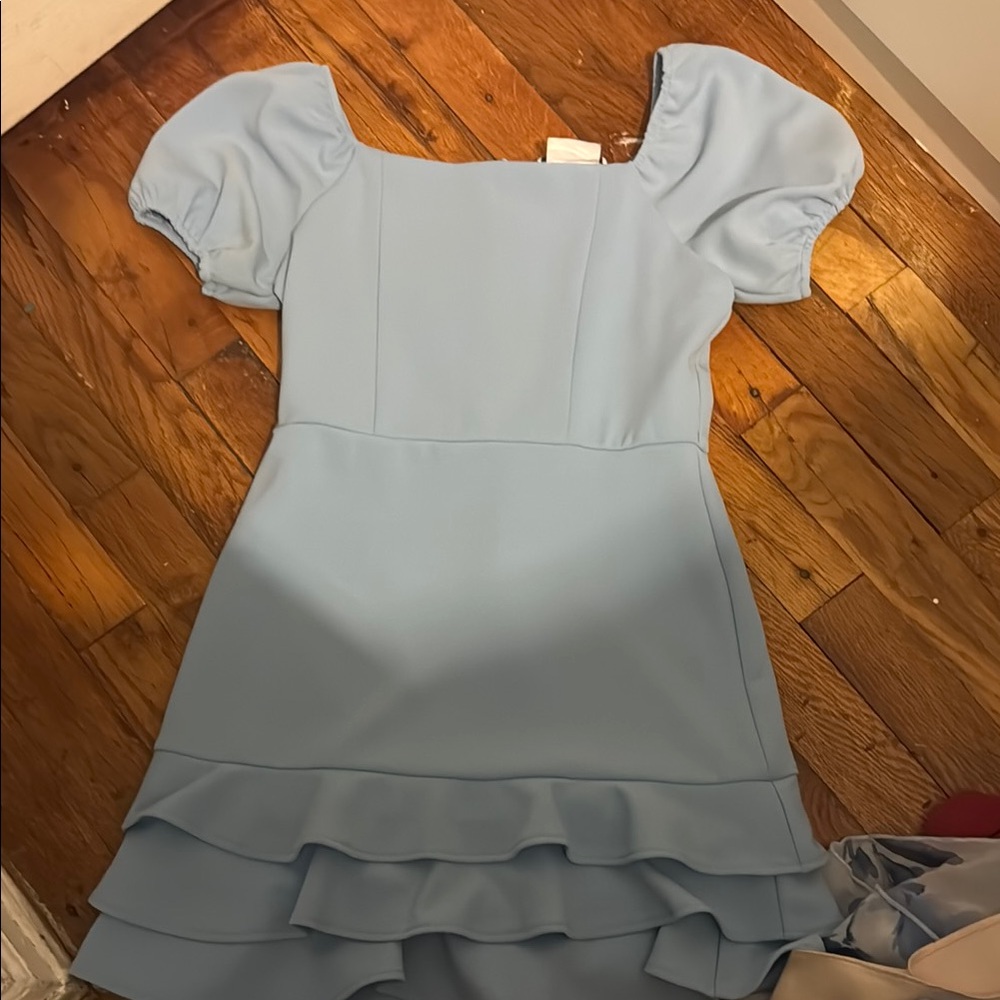 Rare Editions Light Blue Kids Dress